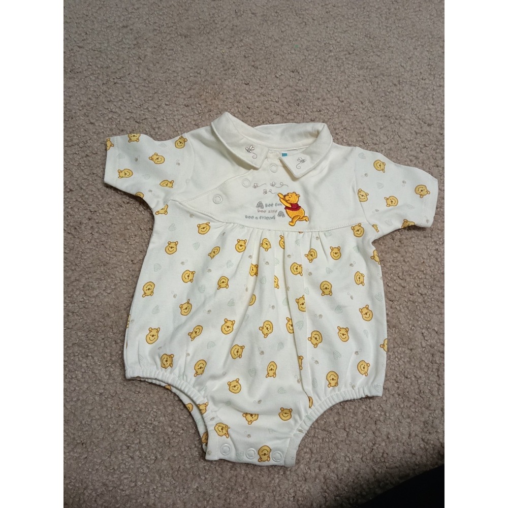 Vintage Y2K Pooh Romper Baby 3-6 Months Winnie The Pooh